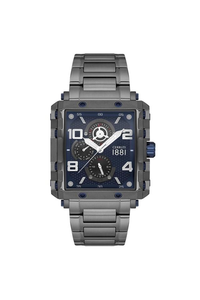Cerruti 1881 CIWGK0038004 Quartz Çelik Füme Lacivert 42 mmx49.5 mm Erkek Kol Saati
